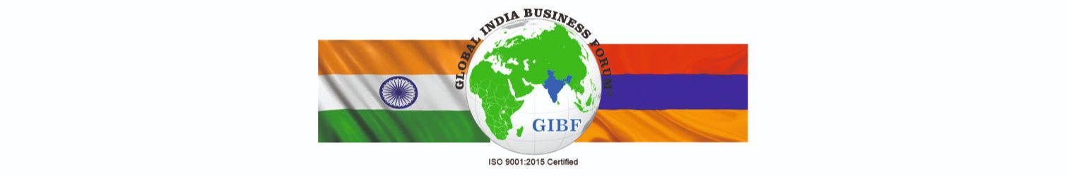 India  Armenia Business and Cultural Council and GIBF logo 